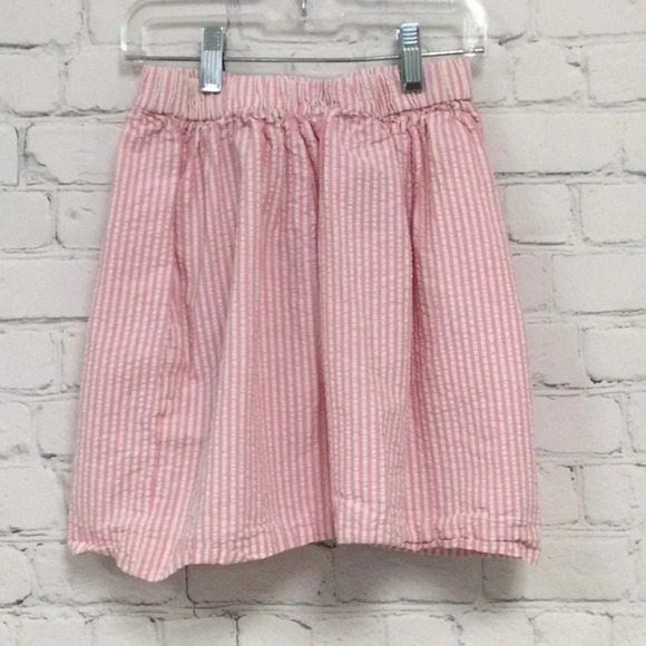 Crewcuts Pink Stripe Skirt size 12 - Picture 1 of 4